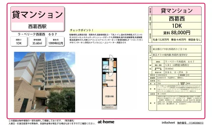 ラ・ベリーテ西葛西 607 607号 0