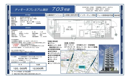 ティモーネプレミアム蒲田 703号 0