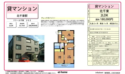 ドミール千束 202 202号 0