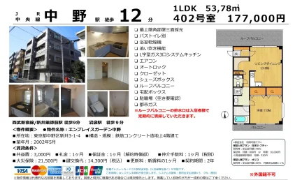エンブレイスガーデン中野 402号室 0