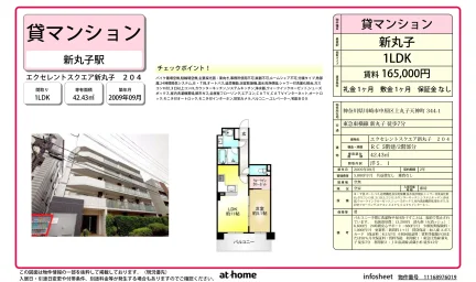 エクセレントスクエア新丸子 204号 0