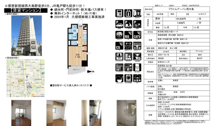 プライムアーバン西大島 809号室 0