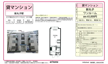 エステ新丸子 203号 0