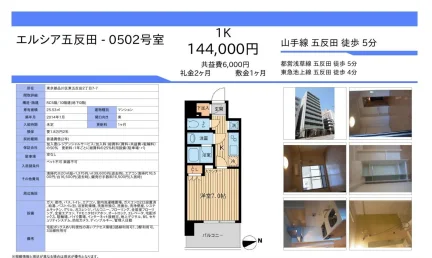 エルシア五反田 0502号 0