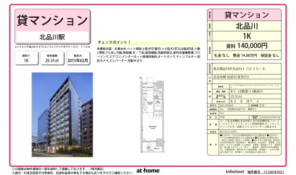 コンフォリア品川EAST 1108号 0