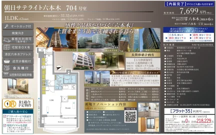 朝日サテライト六本木 704号 0