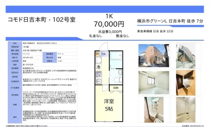 コモド日吉本町102号室 102号 0