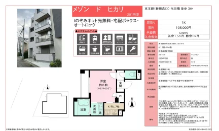メゾン ドヒカリ 201号 0