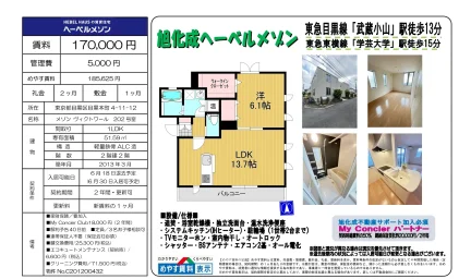 ヘーベルハウス 202号 0