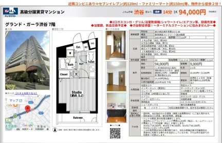 GALA 高級分譲賃貸マンション 1K 0