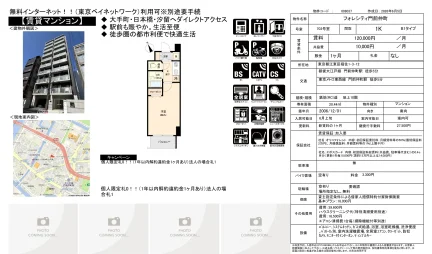 フォレシティ門前仲町 703号 0