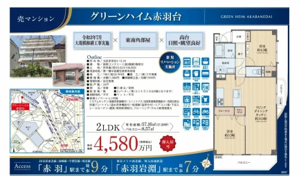 Well-Kept 2-Bedroom Condo in Akabanedai 3