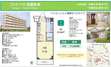プロスペクト武蔵新城 103号 0