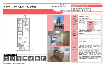 アジールコート王子- 502号室 502号 0
