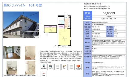 第6シティハイム 101号 0