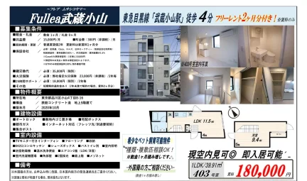 フレア ムサシコヤマ 403号 0