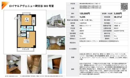 ロイヤルアヴェニュー碑文谷 303号室 303号 0