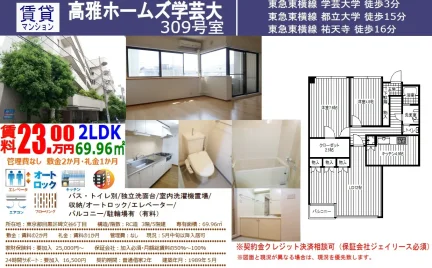 高雅ホームズ学芸大 309号 0