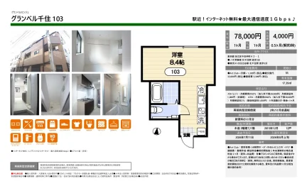 グランベルセンジュ 103号 0