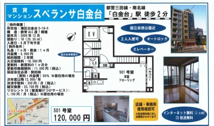 ンスペランサ白金台 501号 0