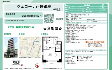 ヴェローナ戸越銀座 802号 0