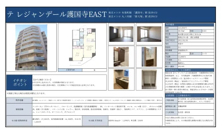 テレジャンデール 護国寺EAST 0101号 0