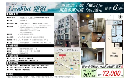 ライブフラット蓮沼 501 0
