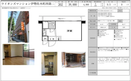 ライオンズマンション伊勢佐木町西第二 202号 0