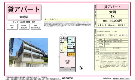 プレミール品川豊町 301 301 0