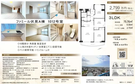ファミール伏見A棟 1012号 0