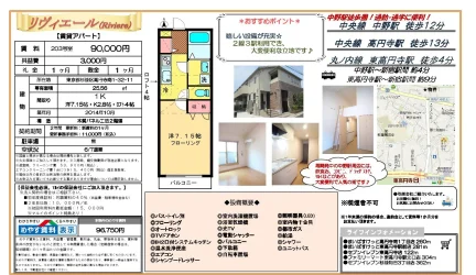 高杉並第三リヤマンション 203号 0