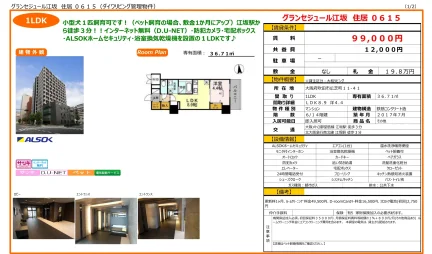 グランセジュール江坂 0615号 0