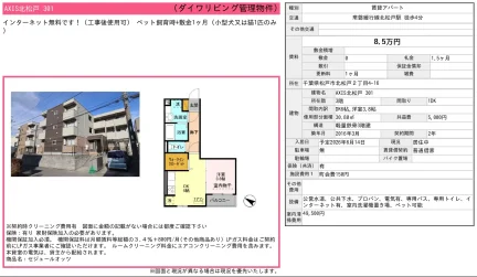 AXIS 北松戸 301 301号 0