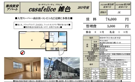 カーサフェリーチェゾウシキ 203号 0