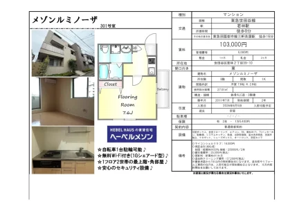 メゾンルミノーザ 301号室 0