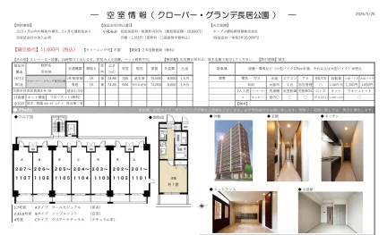 クローバー・グランデ長居公園 604号 0