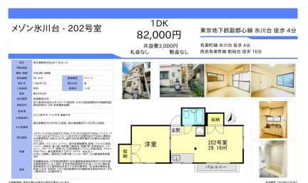 メゾン氷川台202号室 202号 0
