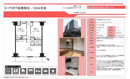 S-FORT船橋塚田 1004号室 1004号 0