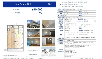 マンション富士 201号 0