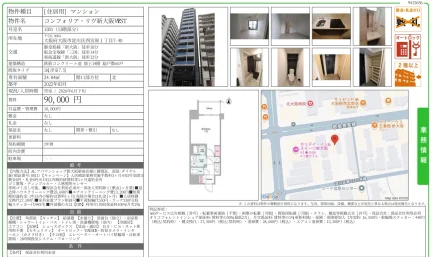 コンフォリア・リヴ新大阪 VEST 1301 0