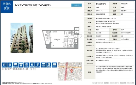 伊藤忠レジディア神田岩本町 0404号 0