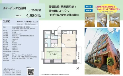 Vintage 2-Bedroom Condo Near Station in Kitashinagawa(5.6-chome) 0