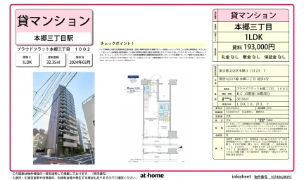 プラウドフラット本郷三丁目 0