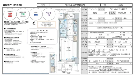 ラシュレエグゼ難波西 505号 0