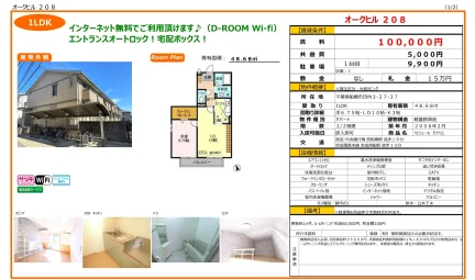 セジュール モナリエ 208号 0