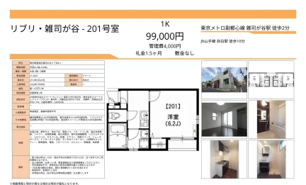 リブリ 雑司が谷 201号 0