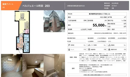 ベルジュエール町田 203 203 0