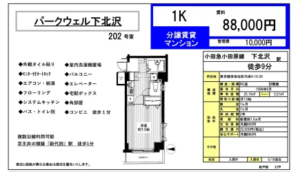 パークウェル下北沢 202号 0