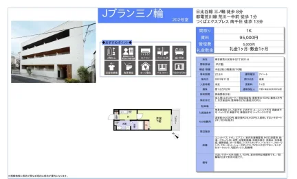 Jブラン三ノ輪 202号 0