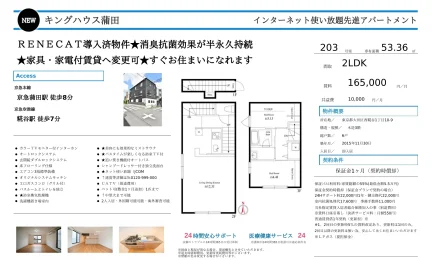 NEW キングハウス蒲田 203号 0